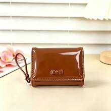 Dompet Pendek Wanita, Dompet Koin Multi-Slot Kartu dengan Pita Lucu - MultiWarna - View 6