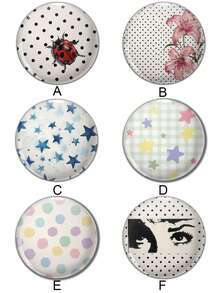 Fun Pattern Brooch, Pin Brooch, Bag Charm, Clothing Accessory, Fun Gift For Friends, Family, Teachers And Classmates - Multicolor - View 2