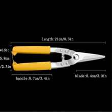 1pc Heavy Duty Industrial Grade Stainless Steel Scissors - Thickened Cutting Pliers - Suitable For Cutting Metal Mesh, Metal Sheets, Strapping And Metal Studs - Multi-Functional Straight And Curved Design, Polished Surface, Thickened Blades, Suitable For Powerful Metal Cutting, Perfect For Electricians And DIY Projects, Indoor/Outdoor Use, Wires, Clips, Manuals - A - View 8
