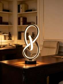 Modern Creative Spiral USB Desk Lamp, 3 Colors Available, 3 Color Temperatures Adjustable, Plug-In Switch - Stylish Black Design, Suitable For Bedroom, Living Room Or Study | Artistic Metal Table Lamp Perfect For Creating Cozy Atmosphere - Multicolor - View 5