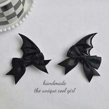 Halloween, Decoração de Halloween, Festa, Presilhas de Cabelo com Laço de Asa de Morcego Diabo Gótico, Presilhas e Grampos de Cabelo Fofos, Acessórios de Cabelo Preto e Vermelho, Ideal para Cosplay de Halloween, Festa Temática, Viagem Diária, Escola, Presentes Fofos Perfeitos para Meninas - presilha de cabelo - Visão 12