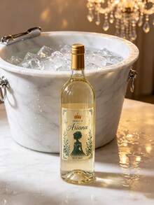 Personalized Transparent Wine Bottle Labels, Customized Name And Date Bottle Stickers, Suitable For Party Favors, Table Decor, Gift Wrapping, Sealing Stickers, Self-Adhesive Paper Material - Multicolor - View 8