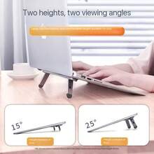 Adjustable Laptop Stand Keyboard Stand Foldable Computer Stand With Non-Slip Base, Adjustable Keyboard Stand Suitable For Computer Keyboard And Laptop 2 Height Settings Portable Laptop Cooling Creative Floating Stand Height Adjustable Mini Invisible Folding - View 5