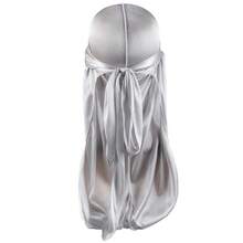 ZTZI Silky Satin Durag Long Tail Head Wrap Wave Hair Doo Rag, Soft Stretch Hip Hop Hair Turban Multiple Solid Colors Street Accessory - T4801 - View 17