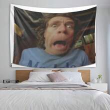 1pc Frank Gallagher Pop Art Tapestry - Soft Fabric Wall Decor With Iconic TV Show Character, Large Horizontal Size Suitable For Living Room And Bedroom Party Decoration - Perfect Gift For Fans And Pop Culture Home Decor - Multicolor - View 4