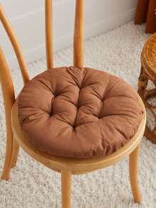 Round Thickened Floor Cushion, Quilted Tatami Seat Pad, Can Be Used For Chair And Back Support, Multi-Functional Chair Pad, Suitable For Home, Office, Dorm, Student Desk, Dining Chair, Meditation, Reading Corner, Bedroom, Living Room, Balcony And Modern Home Decor - Multicolor - View 14