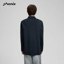 Phenix 戶外針織長袖 Polo 衫 男款 2025FW 春/秋季 運動休閒保暖 - 黑色 - 查看 5