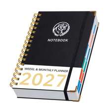 2027 January-December Planner, King Of Forest Hardcover Deluxe Magazine, 400 Pages Daily/Weekly/Monthly Layout, Self-Discipline Habit Tracking Notebook, Goal Setting And Time Management Portable Organizer, Student School Office Supplies Academic Agenda Organizer, Multi-Functional Monthly Calendar For Student Office And Business Use - Rectangle - View 11
