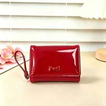 Dompet Pendek Wanita, Dompet Koin Multi-Slot Kartu dengan Pita Lucu - MultiWarna - View 10