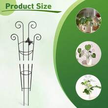 1件裝植物攀爬支架/格柵,可彎曲自定義塑膠植物支撐樁,適用於室內外花園盆栽攀緣植物與花卉 - 多色 - 查看 2