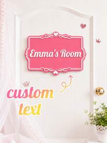 Custom 3D Printed Door Signs: Personalized Design, Handcrafted With Premium Materials. These Personalized Door Signs (Including Custom 3D Printed Bedroom Door Signs) Are Suitable For A Wide Range Of Scenarios, Whether It's Bedrooms, Teen Rooms, Game Rooms, Urban Spaces, Educational Institutions, Entertainment Venues, Or Home Entryways, They Can Fit Perfectly. They Are Both Unique Wall Decor Art Pieces And Suitable For Various Indoor And Outdoor Environments. - Multicolor - View 4