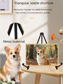 1 pieza Caballete plegable de pie para boda, trípode de metal grande ajustable para pintura, adecuado para carteles de boda, carteles de bienvenida y pancartas, también se puede usar como soporte de exhibición de trípode de metal de escritorio - Multicolor - Ver 12
