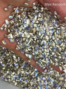 10/20/30/60pcs Mixed Shape K9 Glass Rhinestones Multicolor Fancy Cut Crystal Decor DIY Accessories For Nail Art And Craft Projects - Multicolor - View 12