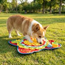 1pc Colorful Flower Pet Snuffle Mat, Consumes Pet Energy, Relieves Anxiety, Enhances Olfactory Sensitivity, Satisfies Pet Exploration Needs, Extends Feeding Time, Suitable For Indoor Pets - Multicolor - View 5