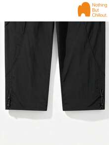 NBCT Women's Multi-Pocket Adjustable Hem Pants, Unique Split Line Design, Loose Fit Functional Long Pants For Outdoor Hiking, Camping And Commuting - Black - View 6