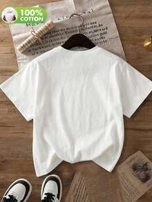 Women Skeleton Ribcage Pumpkin Print Casual Crew Neck Short Sleeve T-Shirt - White - View 6