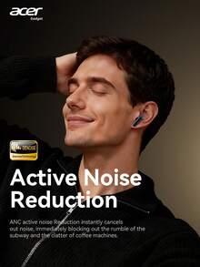 Acer OHR636 In-Ear Wireless Bluetooth Earbuds, Bluetooth 5.4, Dual Noise-Canceling Silicone Microphone, 28dB Call Noise Reduction, Clear Voice, Suitable For Daily Commute, Binge-Watching, Video And Music Playback, Compatible With Android/IOS Systems - View 9