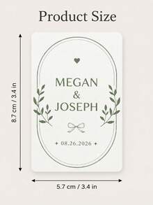 1Set (54 Pcs) Personalized Custom Wedding Playing Cards, Replica Card Deck With Editable Text & Guest Book Lines, Unique Reception Table Favors & Keepsakes For Bridal Couples Guests Friends Family, Elegant Wedding Party Gift Idea - Multicolor 3 - View 9