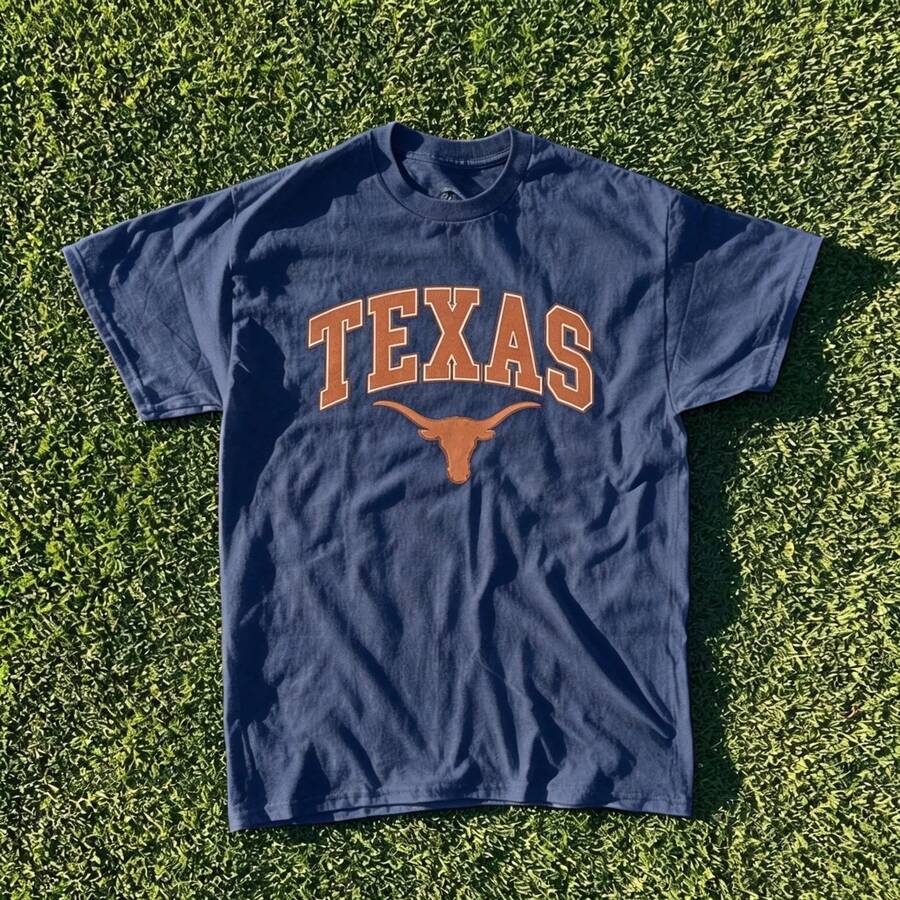 Summer New Printed Short Sleeve Tops, Vintage Gators Shirt, Texas Team Shirt,Sports Teams Collection,Team Pattern Series Tops,Gift For Fans-Unisex-L91 - 藏藍色4 - 查看 1