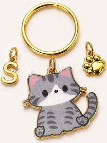 Personalized Cat Paw Keychain, Gift For Cat Lovers, Suitable For Boys And Girls - Multicolor 2 - View 6
