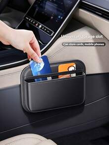 Car Storage Bag Adhesive Back Driver/Passenger Center Console Storage Box Multi-Function Seat Gap Organizer Box Car Interior Storage Organizer Box Car Accessories - Multicolor - View 5