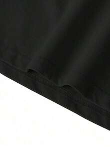 180 g de peso, fabricada en México. Nueva camiseta de manga corta para parejas, de primavera/verano, con estampado, diseño unisex, ideal tanto para el trabajo como para ocasiones informales. - Negro - Ver 3