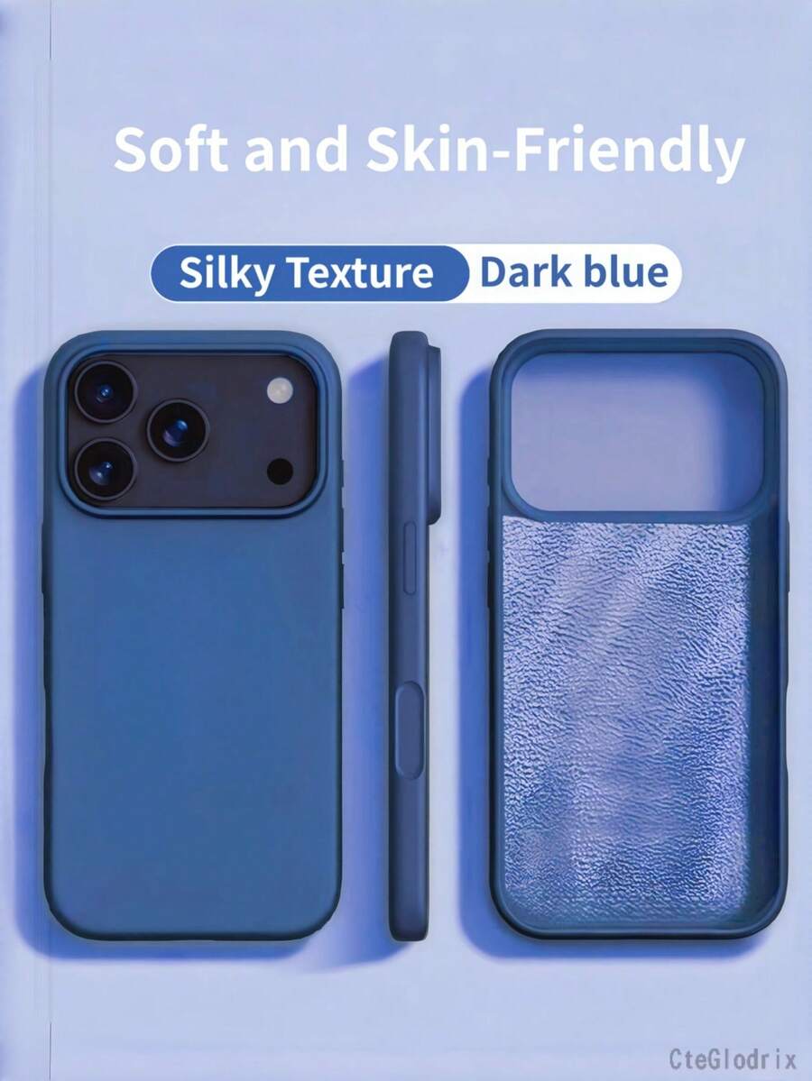新款奢華防震柔軟藍色手機殼，相容 iPhone 18 Pro Max 17 Air 16 15 Pro 14 Plus 13 12 11 17 Pro Max XR XS Max X/XS 7/8 Plus 7/8，防摔光滑、抗震設計，時尚簡約，親膚材質