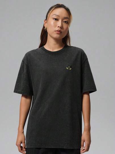 Jordan Women's AS W J SS OS GFX TEE Short Sleeve Knit Collarless T-Shirt TIW1900-010