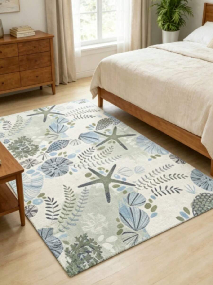 1 pieza Alfombra de terciopelo minimalista engrosada color caqui, alfombra decorativa, decoración de dormitorio, alfombra pequeña, alfombra, decoración del hogar, alfombra de sala de estar, alfombra pequeña de sala de estar, alfombra de dormitorio - diseño contratado - Ver 1