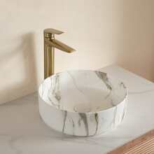 Round Washbasin White 36cm - Ceramic - White - View 4