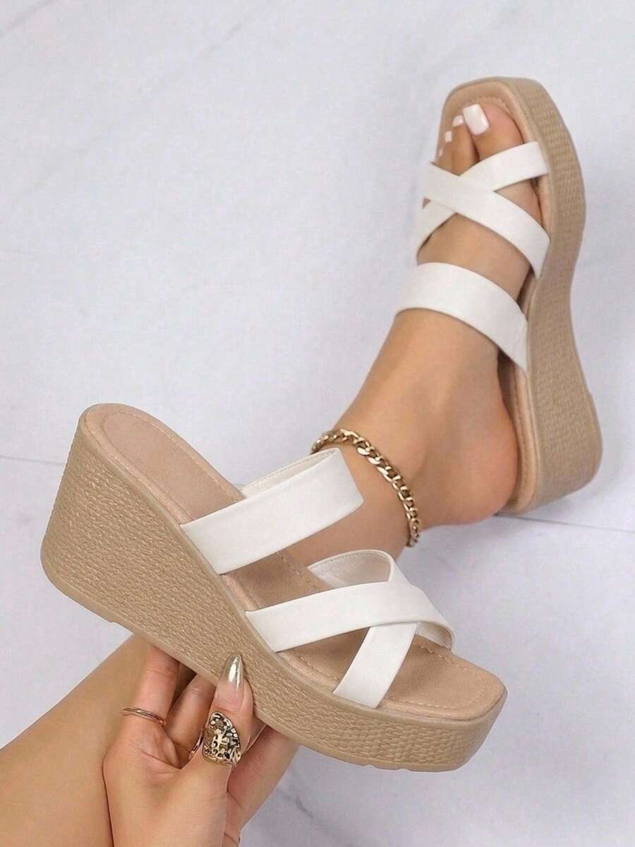 Women Wedges & Platform - White - View 1