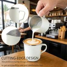 Milk Frothing Pitcher & Milk Frothers - White - View 5