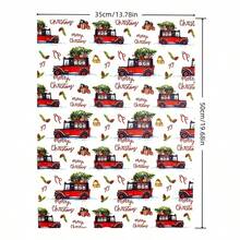 10/30/60 Sheets Colorful Christmas Tree Pattern Wrapping Paper, 50*35cm Gift Wrapping Paper, Suitable For Wedding, Christmas Gift, Birthday Gift Wrapping, Bouquet Filling, Party Gifts - Christmas Car - View 8