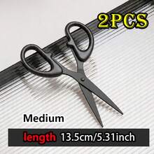 Multifunctional Black Stainless Steel Handmade Scissors, Smooth And Sharp Blade, Practical And Durable Manual Scissors, Suitable For DIY Art Creation, Office Desk Use, School Learning And Various Home Cutting Scenarios - Multicolor - View 14