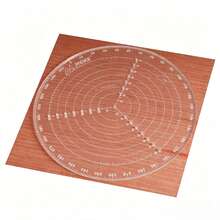Clear Acrylic Round Center Finder Lathe Work Compass For Wood Turning, Measuring, And Design - 200mm/7.87in - A - View 6