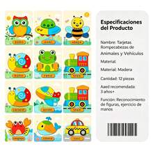 Kids Wooden Puzzles - STW-40010 - View 2