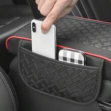 Artificial Leather Car Armrest Box Pad Center Console Arm Rest Protector Cover With Storage Pocket Elbow Rest Cushion - Multicolor - View 5