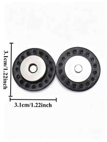 Round Double-Sided Leather Snap Buttons, Bag Modification Accessories, Suitable For Crochet Bags, Handmade Sewing Bag Decorations - Multiple Colors Available - Multicolor - View 9