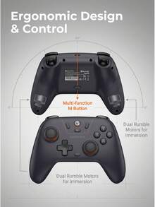 GAMESIR T4 Nova Lite Pro Gaming Controller, Linear Triggers, Tri-Mode Wireless 2.4G/Bluetooth/Wired, Compatible With Switch/Steam/Android/IOS - View 10