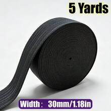 RoYishi 5 Yards Elastic Bands For Sewing, 10-50mm Wide Elastic Fabric Band Springy Stretch Knitting Elastic - 5 Yards - View 14