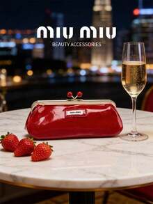 Miu Miu 優雅時尚大容量單肩包，適合通勤、旅行，生日與節日禮物 MIUMIU-GIFT-2 - 紅色 - 查看 2