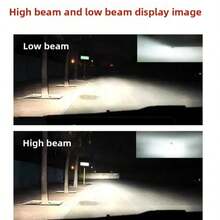 Heyword 1pc H4 LED Motorcycle Bulb, Fog Light 9003 HB2, 1500 Lumens 6000K Cool White, Plug And Play, Suitable For High/Low Beam, Easy Installation - White - View 7