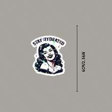 Stay Hydrated Vampire Blood Halloween Sticker | Kindle, Bookish, Booktok, Book Lover, Laptop, Water Bottle - Star Film - View 6