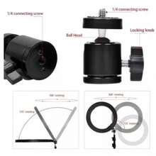 12-Inch Ring Light With Phone Holder, 3 Color Modes With Remote Control, NO TRIPOD - one-size - View 3