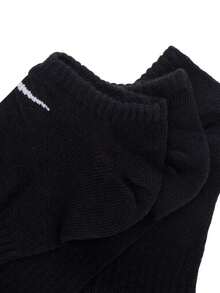 Nike Unisex Socks 2026 New DRI-FIT Training Sports Fitness Support Soft Comfortable Breathable Crew Socks 3-Pack SX7678-010 - Black - View 9