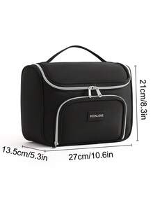 Large Capacity Travel Toiletry Bag, Durable Oxford Fabric Multi-Function Storage Bag With Handle And Hook, Portable Multi-Purpose, Detachable Compartments, Suitable For Cosmetics, Skincare, Lightweight Makeup Bag, Camera Bag, Digital Storage Box, Medicine Storage Box - Multicolor - View 13