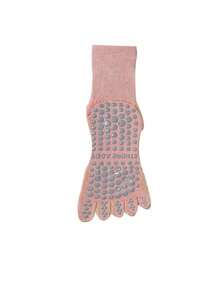 1/2/3 Pairs Solid Color Non-Slip Yoga Socks, Sports Fitness Indoor Toe Socks, Pilates Specialized Five-Finger Socks, Fall Socks - Multicolor - View 25