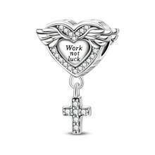 1pc Unique Prayer Bead Silver Cubic Zirconia Cross Safety Clasp, Perfect For Pairing With Original Bracelets, Necklaces And Bangles, For DIY Jewelry Making, Also A Great Birthday Gift For Female Friends. - Silver - View 16