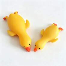 1pc Extra Large Yellow Duck Slow Rebound Squeeze Toy, Super Soft High Elasticity Stress Relief Toy, Silky Skin-Friendly Touch, Desktop Decoration, Extra Large Size For Satisfying Squeezing Experience, Fun Creative Relaxation Gift - Multicolor - View 10