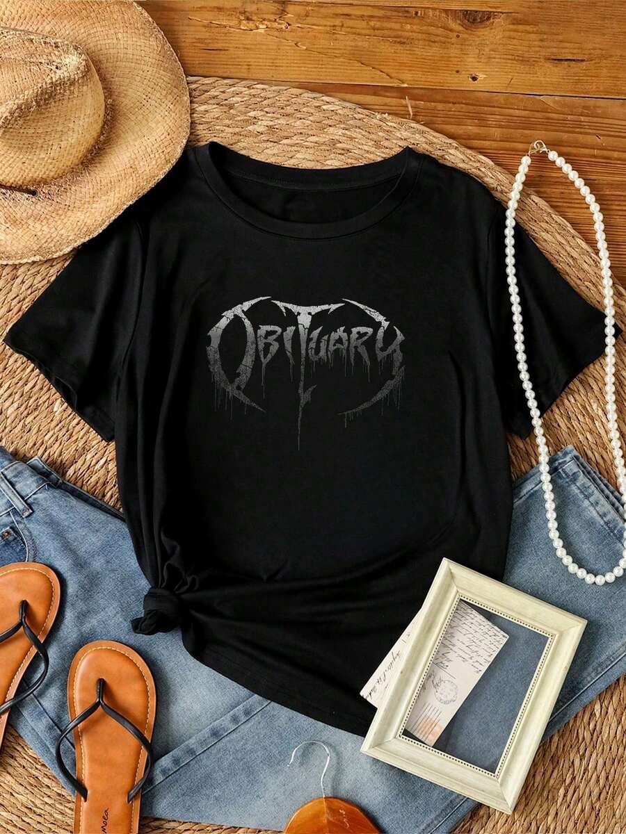 Women T-Shirts - 黑色 - 查看 1